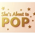 thumbnail image 2 of LUUFILx She's About to Pop Banner Glitter Gold Baby Shower Backdrop Party Decorations Event Supplies Wall Decor Background Celebration Festive Photography Prop, 2 of 7