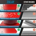 thumbnail image 6 of Zulay Kitchen 4 Pack Silicone Trivet Mat Set 7”x7” Silicone Pot Holders - Red, 6 of 6