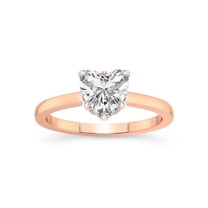3 Carat IGI Certified Heart Shape Lab Grown Diamond Engagement Ring | 14K Rose Gold | Mystic Secret Halo Lab Diamond Ring | FG-VS1-VS2 Quality Friendly Diamonds