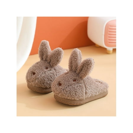 

Ferndule Unisex House Slippers Kids Animal Indoor Slipper Fuzzy Toddler Home Shoe