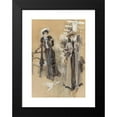 thumbnail image 2 of Howard Chandler Christy 13x18 Black Modern Framed Museum Art Print Titled - The Girl Looked at Her and Passed on (1903), 2 of 5