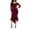 Wine Red, variant on KISSMODA Women´s Long Sleeve Vintage Maxi Dress Evening Party Off Shoulder Wedding Guest Bodycon Dresses