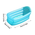 thumbnail image 2 of Leakproof Inflatable Pool Insulation Kiddie Pool with Backrest for Baby Toddler & Kids in Garden Backyard & Outdoor, 2 of 4