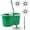 Green, variant on Spin Mop and Bucket, Mop and Bucket with Wringer Set 360° Spinning Mop Bucket with 3 Microfiber Mop Heads 61" Telescoping Handle for Office and Home Floor Cleaning (Blue)
