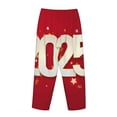 thumbnail image 3 of Lsque Happy New 2025 Year Print Women's Pajama Pants, Lounge Pant - Comfortable Home Wear,Elastic Waistband, Stylish Design-XX-Large, 3 of 9