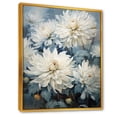 thumbnail image 2 of Designart "Simply Beige And Muted Blue Mums In Bloom VI" Mums Floater Framed Wall Art Prints, 2 of 5