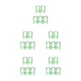 thumbnail image 1 of bedienty 5pcs Multi -function Wardrobe Space -saving Hanger Hook Coat Hook Plastic Closet Stack Hanger Rack Storage Wardrobe Organizer Green 5Set, 1 of 6