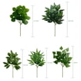 thumbnail image 5 of 1 Bunch Realistic Handmade Artificial Leaf Plastic Vivid Simulation Apples Leaf for Home, 5 of 7