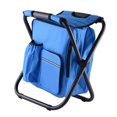 thumbnail image 6 of Backpack Cooler Chair Folding Camping Stool for Travel Beach Hiking Picnic, 6 of 12