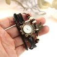 thumbnail image 4 of Womens Retro Faux Leather Bracelet Butterfly Decoration Quartz Wrist Watch, 4 of 10