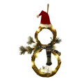 thumbnail image 2 of Decoraciones de Navidad, Decoraciones Del Decoración de Decoración de de Navidad Iluminada C Bufanda gris Baoblaze corona de la puerta de entrada, 2 of 8
