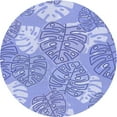 thumbnail image 1 of Ahgly Company Indoor Round Patterned Pastel Blue Area Rugs, 8' Round, 1 of 6
