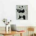 thumbnail image 3 of COMIO Banksy Shooting Panda Poster, Home Decor, Decoration - Cool Urban Street Art for Bedroom, Apartment, Living Room - Gift for Men, Boys, Teens, Guns or Firearms Fans, 3 of 5