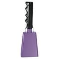 thumbnail image 1 of Campanas de vaca de 9 pulgadas para juegos de fútbol, campanas para eventos deportivos, ruidosas, con mango, para animar competiciones y maratones, morado, 1 of 7