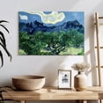 thumbnail image 3 of Elephant Stock The Olive Trees Wall Art - Horizontal Canvas Wall Art - Dining Room Wall Decor - Nature Canvas - Gray And Green Decor By Vincent Van Gogh - 24" x 16", 3 of 8