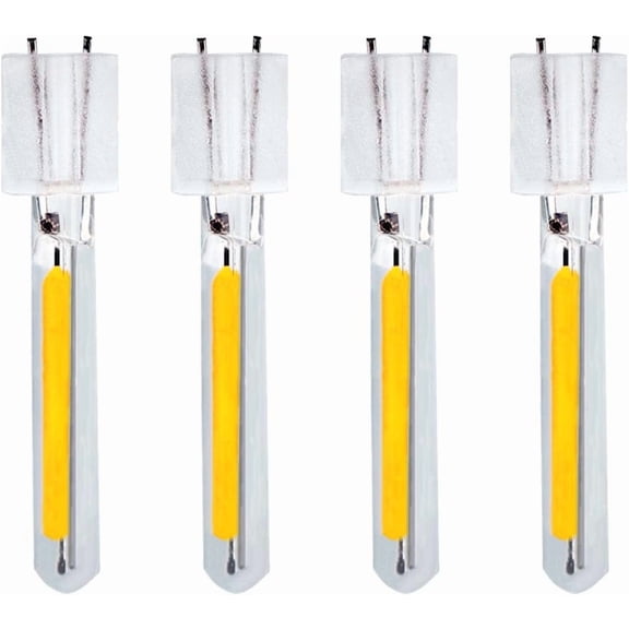 4 Pcs LED Edison Bulb Filament, 1W Bulb Replacement Spare Plug in 2700K Warm White for Outdoor String Lights, S14, ST38, G40