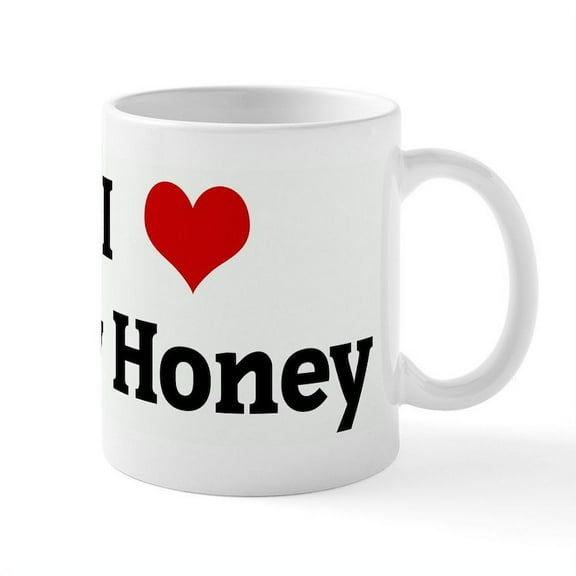 CafePress - I Love My Honey Mug - 11 oz Ceramic Mug - Novelty Coffee Tea Cup