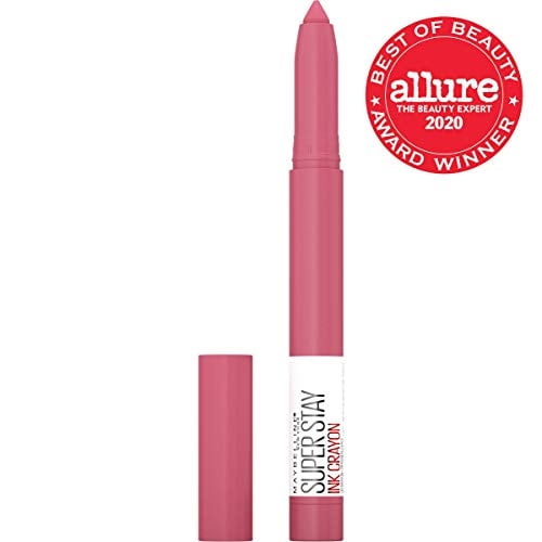 Maybelline SuperStay labial mate en crayón con afilador, duración larga. Keep it Fun, 0.113ml