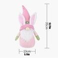 thumbnail image 3 of Decoración de Pascua con forma de conejito de peluche con forma de gnomo, 40 cm, HUOGUO, para niños, 3 of 3