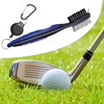 thumbnail image 2 of Golf Brush and Groove Cleaner with Retractable Pull Strap Blue, 2 of 5