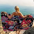 thumbnail image 5 of Kbndieu Microfiber Beach Towel Oversized Clearance Extra Large Sand Free Blanket Lightweight Quick Dry Bath Pool Swim Towel for Travel, Swimming, Yoga, Camping 60"x30", 5 of 7