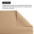 thumbnail image 4 of Pearlescent Film Flower Wrapping Paper 22.8x22.8 Inch Waterproof Coffee Color Pack of 10, 4 of 7