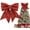 Red-1PC, variant on 6pcs Shiny Bow Christmas Glitter Twist Tie Bows for Decoration Gift Box Wrapping, Christams Baskets Decor, Wedding Birthday Festival Party Decoration (5x5Inch)