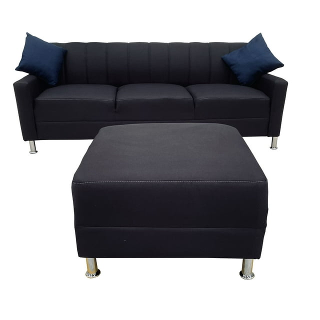Sala Esquinera Dorothy Lino Negro 220X165 CM SALVANTO