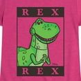 thumbnail image 3 of Toy Story 4 - Type Block Rex - Toddler & Youth Girls Short Sleeve Graphic T-Shirt, 3 of 5