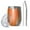 Orange and Grey, variant on 12oz Stemless Wine Tumblers Orange and Grey Abstract Art Artwork Vacuum Insulated Stainless Steel Travel Tumbler Cups Mug with Lid and Straw for Champaign,Cocktail,Beer with Cleaning Brush