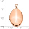 thumbnail image 4 of 14K Rose Gold Charm Pendant Polished 26Mm Domed Oval Locket, 4 of 4