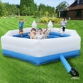 WARSUN 15FT Gaga Ball Pit Inflatable Premium Portable Gaga Ball Pit