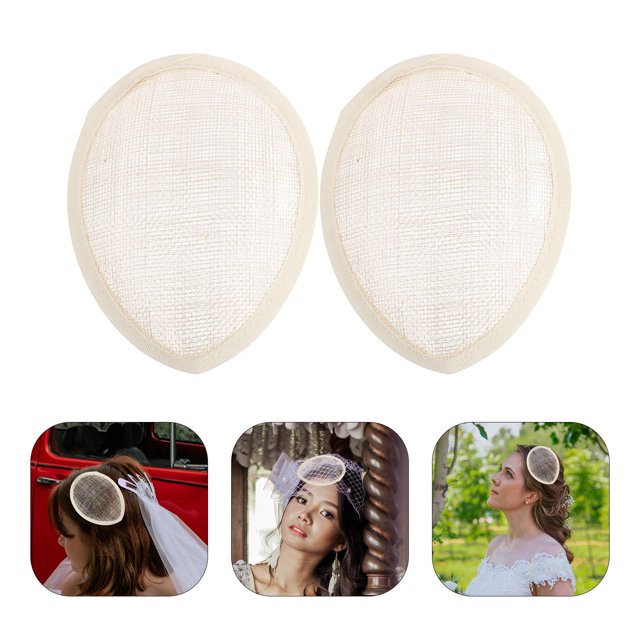 KAKOWELY 2Ud Base Para Sombrero Fascinador En De Con Malla Y Lino Para