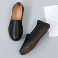 thumbnail image 5 of Black Women Flat Shoes With Breathable Design Round Toe Closed Toe For Leisure Wear, 5 of 9