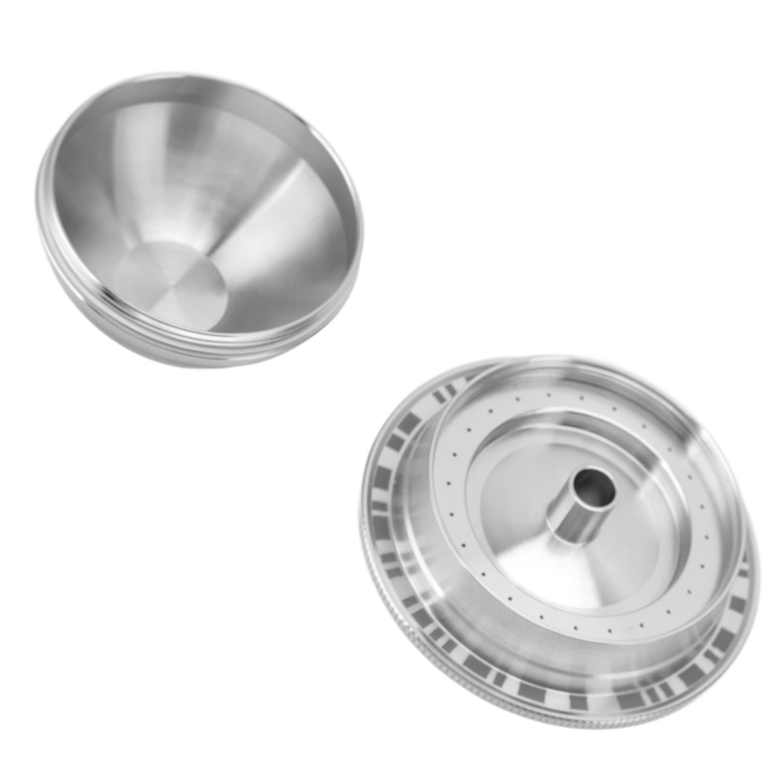 BIMZUC Reusable Stainless Steel Coffee Capsule Filter Pod for Vertuoplus, Vertuoline GCA1, Delonghi ENV 135 with Spoon & Brush (2.3 in / 5.8 cm)