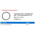 thumbnail image 2 of Thermostat O-Ring - Compatible with 2007 - 2016 Toyota Sienna 3.5L V6 2008 2009 2010 2011 2012 2013 2014 2015, 2 of 2