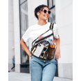 thumbnail image 2 of Bolso bandolera HULISEN, de PVC transparente, aprobado para estadios, 2 of 8
