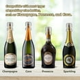 thumbnail image 5 of Pack of 6 Stainless Steel Champagne Stoppers, Prosecco, Sparkling Wine Bottle Stopper, Airtight Seal, Reusable, Dishwasher Safe, 5 of 7
