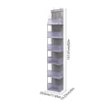 thumbnail image 3 of Over Door Hanging Storage Organizer with Mesh Window 6 Pocket Wall Mount for Bedroom Dorm Apartment Closet Space Saving, 3 of 7
