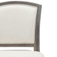 thumbnail image 5 of Charleston 26" Weathered Gray Counter-Height Bar Stool with Gray Upholstered Seat and Back, 5 of 8