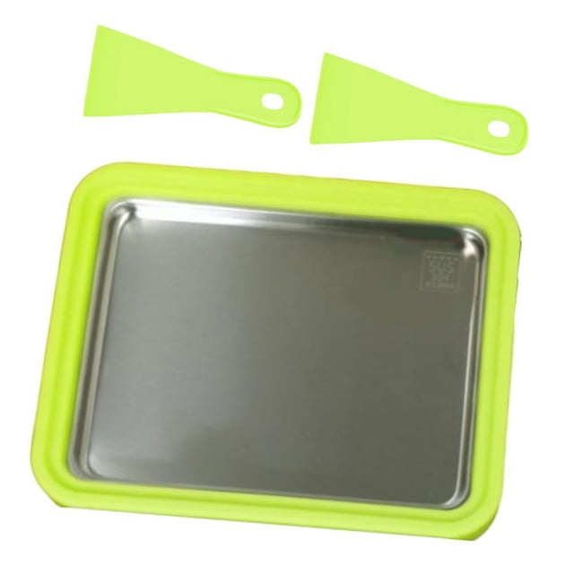 Guardoinrt Machine à Crème Glacée Machine à Crème Glacée Roulée pour Gelato Sorbets Vert Vert 26x21x3.2cm