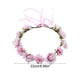 thumbnail image 3 of Corona de rosas | Accesorio para el cabello con flores artificiales y hojas verdes para festivales, fiestas, bodas y sesiones de fotos | Cinta ajustable, 3 of 6