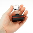 thumbnail image 4 of Uxcell Black Plastic Stamp Self Inking Red Ink Office Stamps Pre Inked Message Stamp 1.8'' x 0.8'' Denied, 4 of 6