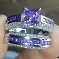 thumbnail image 2 of K-KED 925 Silver Delicate Jewelry Gift Ring Elegant Women Cubic Zirconia Wedding Rings Sz 6-10-11-Style_2, 2 of 6
