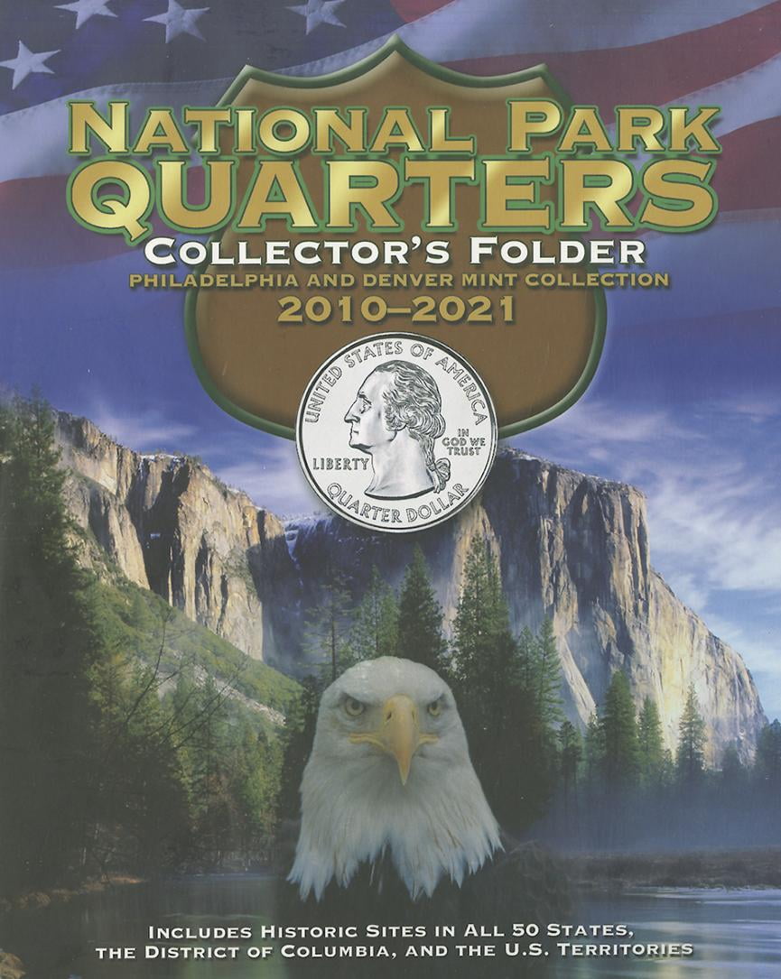 National Park Quarters Collector's Folder Philadelphia and Denver Mint