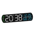 thumbnail image 4 of Reloj despertador digital de escritorio, práctico y creativo, electrónico, con LED, para sala de estudio, oficina, dormitorio y escritorio. Blanco, 4 of 8