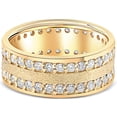 thumbnail image 3 of Pompeii 1 1/2ct Channel Set Diamond Eternity Ring 14K Yellow Gold (G/H,I1), 3 of 4