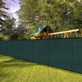 thumbnail image 5 of 6'x140' Outdoor Privacy Fence with Iron Poles Ground Spikes Dog Garden Privacy Metal Fence Backyard Patio Yard Barrier Border Divider Green, 5 of 5