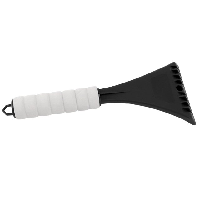 Car Windshield Shovel, Rounded Corner Car Ice Scraper Comfortable and Nonslip Grip Car Window Ice Remover Effort Saving Car Snow Shovel with Raised Teeth and Slots