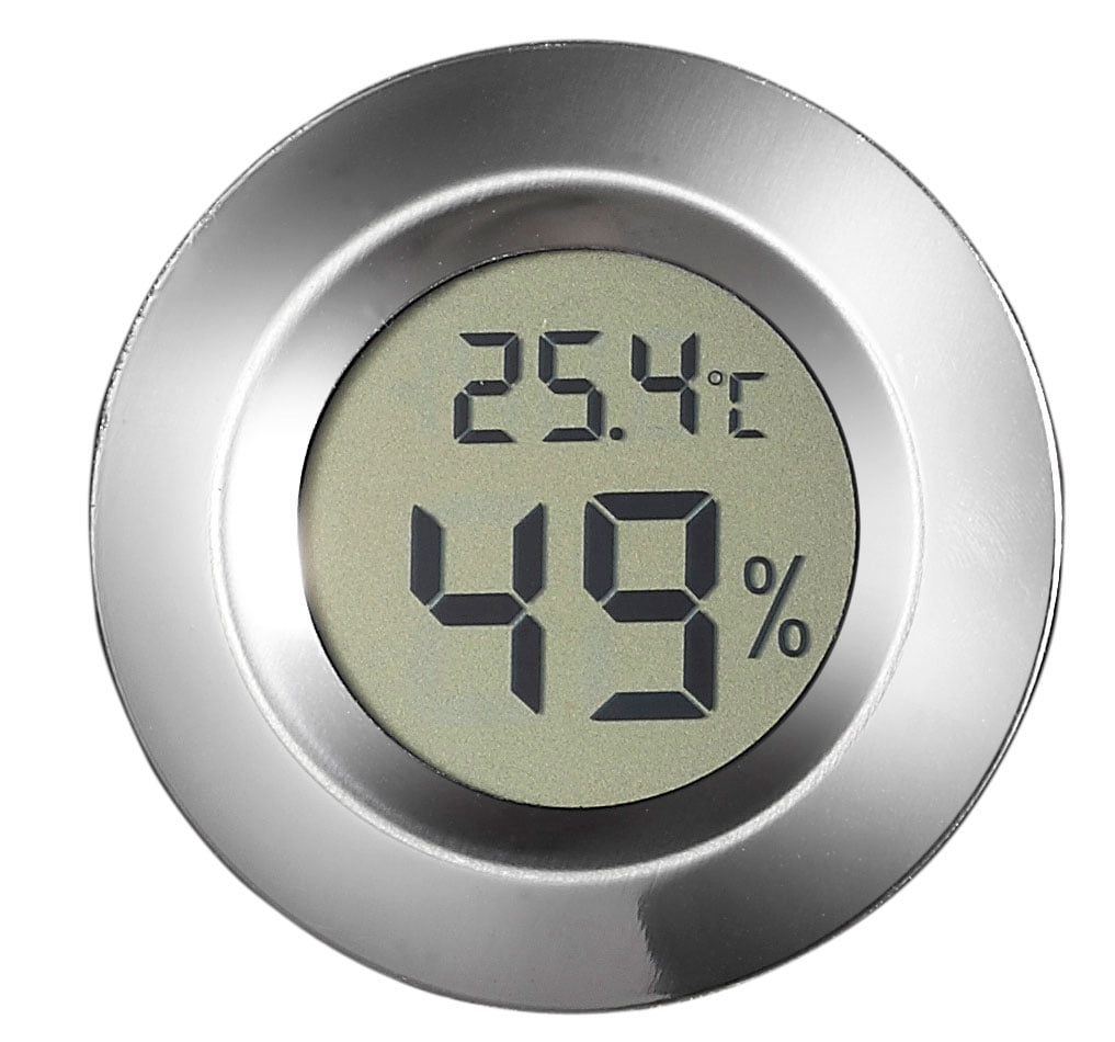 Visol Modern Small Circular Digital Hygrometer by Visol